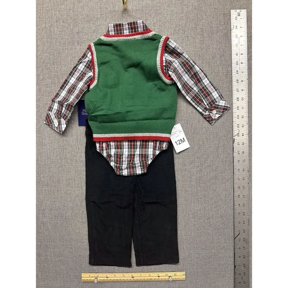 NEW‎ BNWT Bonnie Jean/Matt's Scooter Boys Outfit Clothes Santa Xmas Size 12M
